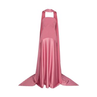 Solace London Gowns, female, Pink, Size: 2XS Panelled Strapless Gown