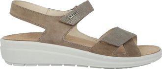 Rohde Taupe damessandaal met uitneembare binnenzool - Dames - Sleehakken - Grijs - 36 EU - Su&egrave;de - Schoenen