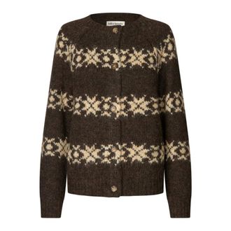 Lollys Laundry Cardigan - - Knitwear - Donna - Marrone - 2XL