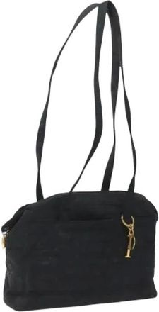 Dior Pre-owned Shoulder Bags, female, Black, Size: ONE SIZE Pre-owned Nylon Shoulder Bag