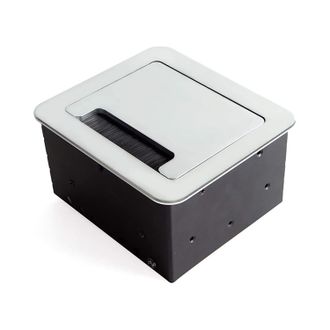 Emuca Emuca - Blocco Multipresa A Scomparsa Da Incasso 145x130mm Grigio