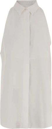Darkpark Viscosemix mouwloze top - Dames - Tops zonder mouwen - Wit - M - Polyester - Tops