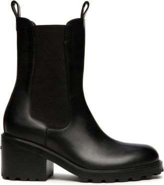 Bally logo-plaque Chelsea boots - women - Leather - 41 - Black