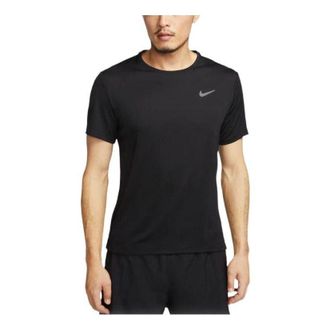 Nike DRI-FIT UV MILER MENS SHORT-SLEEVE RUNNING TOP Black DV9316-010