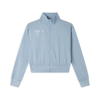 Freddy Felpa cropped con zip e collo alto in french terry