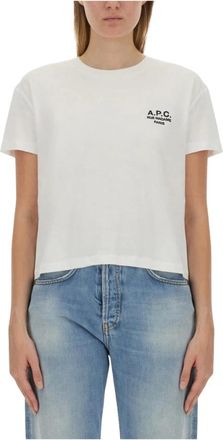 A.P.C. Camiseta Standard Rue Madame - Tops - Mujer - Blanco - M