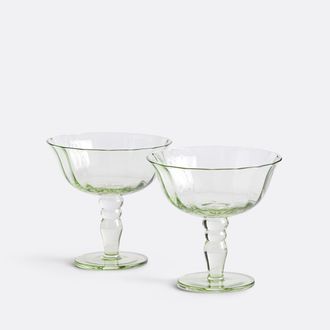 La Redoute Interieurs Set van 2 gekleurde champagneglazen Sabria