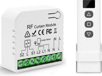 OEM Control Inis Para Persianas Enrollables O Estores Cableados - Interruptor Para Motores Cableados De 230 V - 3 Comandos: Subir, Parar, Bajar