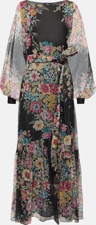 Etro Floral silk gown