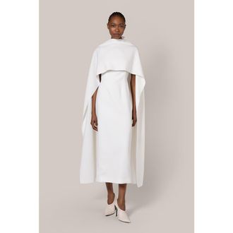 Roksanda Ilincic Elina Crepe Bridal Dress in Ivory at Nordstrom, Size 10