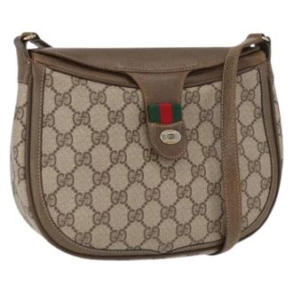 Gucci Pre-owned Cross Body Bags, female, Beige, Size: ONE SIZE Pre-owned Plastic Cross Body Bag