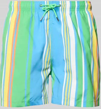 Mc Neal Badehose im Allover-Look mit elastischem Bund in Apfel, Gr&ouml;&szlig;e XXL