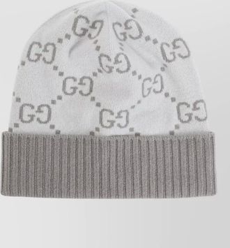 Gucci cashmere ribbed beanie