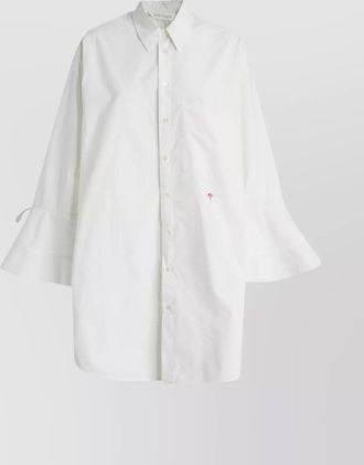 Palm Angels cotton shirt midi dress