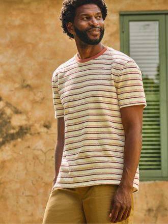 Fat Face FatFace Marden Terracotta Stripe Tshirt