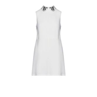 Silvian Heach Abito smanicato con colletto gioiello - Dames - Korte kleedjes - Wit - XS - Kleedjes