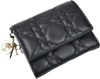 Dior Pre-owned Wallets, female, Black, Size: ONE SIZE Pre-owned Leather Wallet