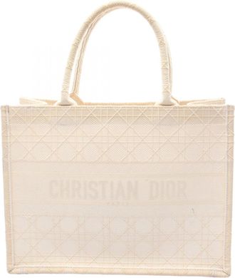 Dior Ivory Canvas Tote Bag (Pre-Owned)