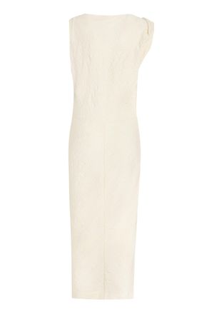 Isabel Marant Womens Franzy Cotton-Blend Dress Ecru