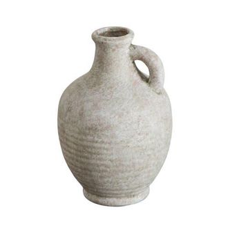 Nearly Natural 7-in Natural Ceramic Jug in Beige at Nordstrom