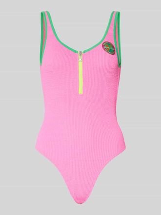 Banana Moon Banana Moon Badeanzug mit Stretch-Anteil Modell SMAK POPMIX in Pink, Gr&ouml;&szlig;e XL