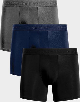 Commando Men & apos;s Micro Modal Modern-Fit Boxer Brief 3-Pack