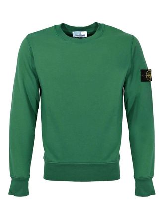 Stone Island Sweatshirt In Malachite Cotton