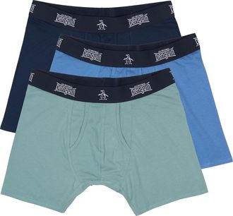 Original Penguin Super Soft 3-Pack Boxer Briefs in Sage at Nordstrom Rack, Size X-Large