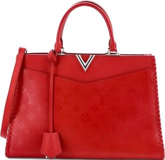 Louis Vuitton Very Zipped Monogram Leather tote bag - Rood