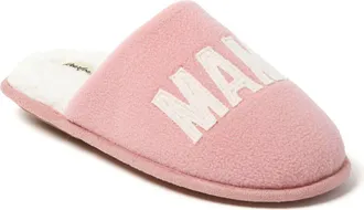 Dearfoams Carley Mama Bear Mom Scuff Slipper in Blush at Nordstrom, Size X-Large
