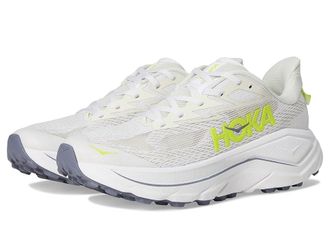 Hoka One One Challenger 8 Womens Running Shoes White/Neon Hoka Citrus : 10 B - Medium, Synthetic