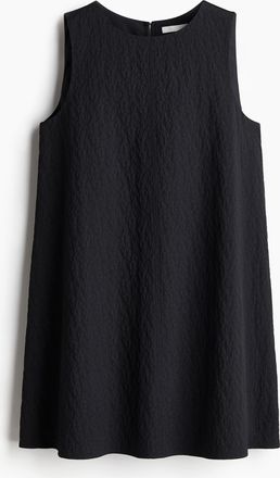 H&M Etuikleid aus Jacquardstoff - Schwarz