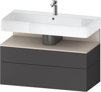 Duravit Qatego Mueble Bajo Lavabo, 1 Extra&iacute;ble Y 1 Caj&oacute;n, - Duravit