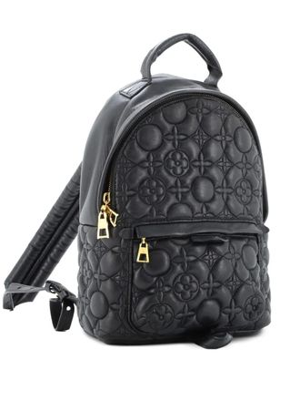 Louis Vuitton Palm Springs Malletage Flower Lambskin PM backpack - Nero