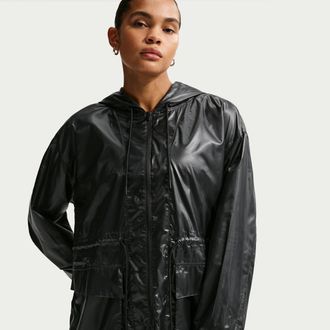 Nike Womens Nike Sportswear Oversized Sport Jacket in Black | IQ0155-010