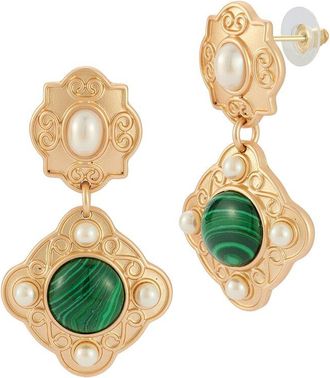 Sphera Milano Gold-Plated 4Mm Pearl Earrings