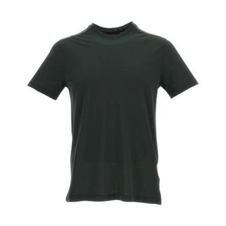 Zanone T-Shirts, male, Green, Size: S Crewneck T-shirt