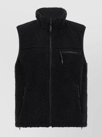 Gramicci reversible sherpa vest high collar pockets
