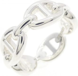 Herm&egrave;s Silver Silver 925 Band Ring (Pre-Owned)