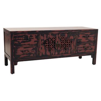 Wanderlust Deco Wanderlust Deco - Mueble Bajo De Madera Rojo 120x40x50