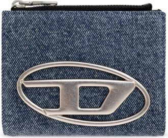 Diesel 1DR Bi-Fold Zip II - Dames - Portefeuilles - Blauw - ONE Size - Leer - Accessoires