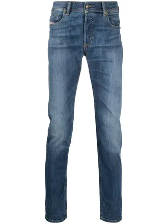 Diesel mid-rise straight leg jeans - men - Cotton/Spandex/Elastane - 27/32 - Blue