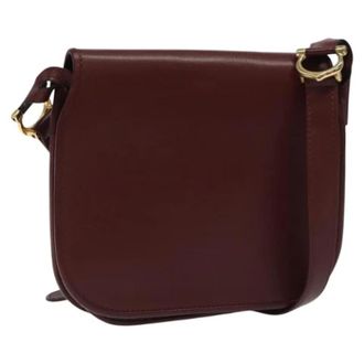 Cartier Tweedehands leren schoudertassen - Dames - Vintage Schoudertas - Rood - ONE Size - Leer - Vintage
