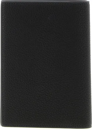 Tom Ford Hammered Leather Passport Holder - Black