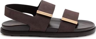 Tod's Dual-Strap Slingback Sandal - Dames - Sandalen - Bruin - 36 EU - Schoenen