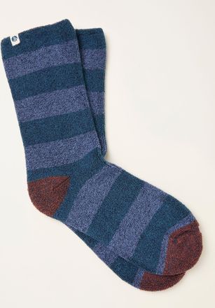 Fat Face FatFace Navy Striped Thermal Socks