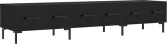 vidaXL Tv Cabinet Black 150x36x30 cm Engineered Wood Vidaxl