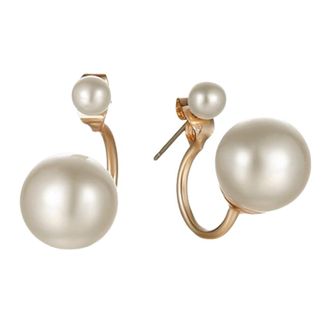 Generic Womens Pearl Ear Stud Earrings Convenient Handled