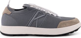 Kiton Low-top Mesh Sneakers With Suede Profiles