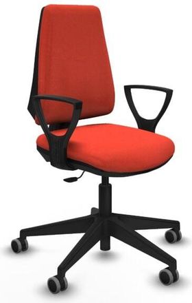 Piqueras y Crespo Piqueras Y Crespo - Elche Cp Bali Naranja Oscuro Brazos Fijos Base Piramidal Ruedas Engomadas 65mm